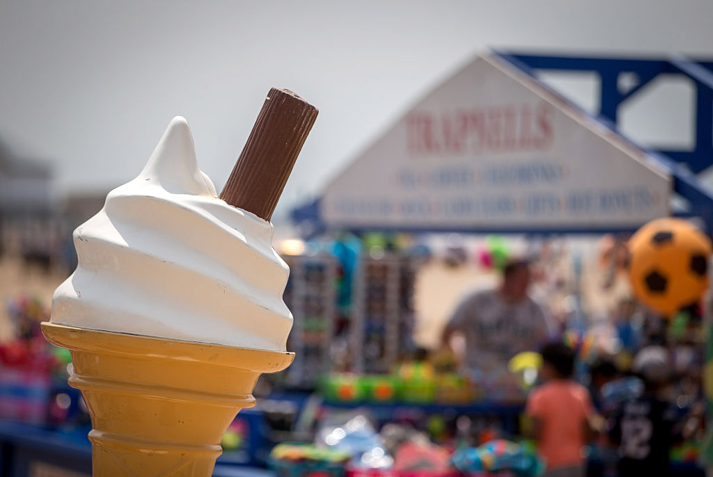 fake ice cream cone in the sun